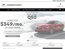 Tablet Screenshot of bommaritoinfiniti.com